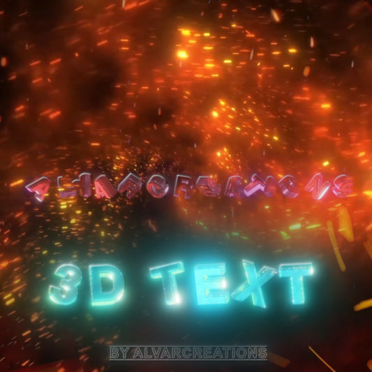 3D Text Outro