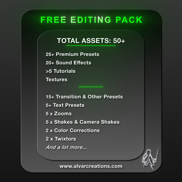 FREE Editing Pack