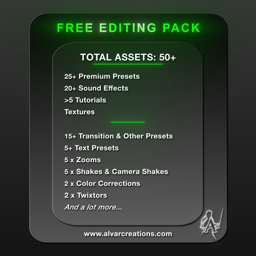 FREE Editing Pack